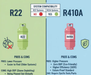 تفاوت گاز r22 و r410